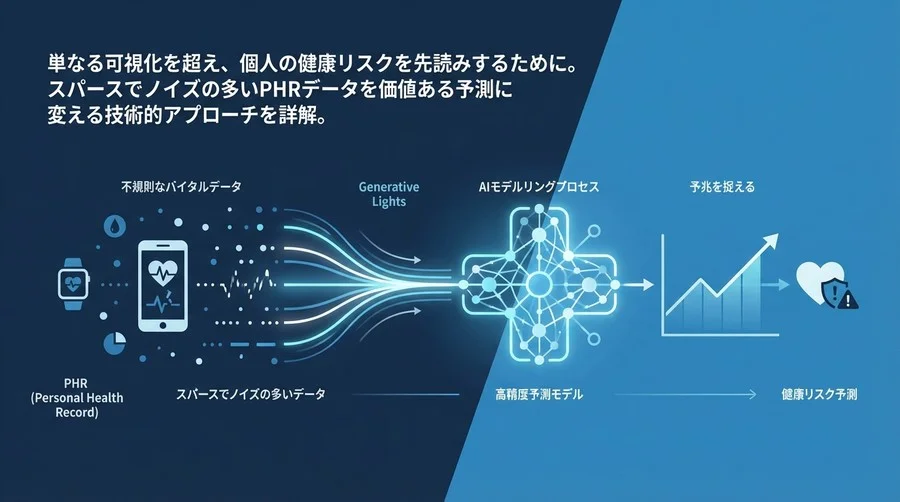 PHR時系列解析の核心：不規則なバイタルデータから予兆を捉えるAIモデル設計論