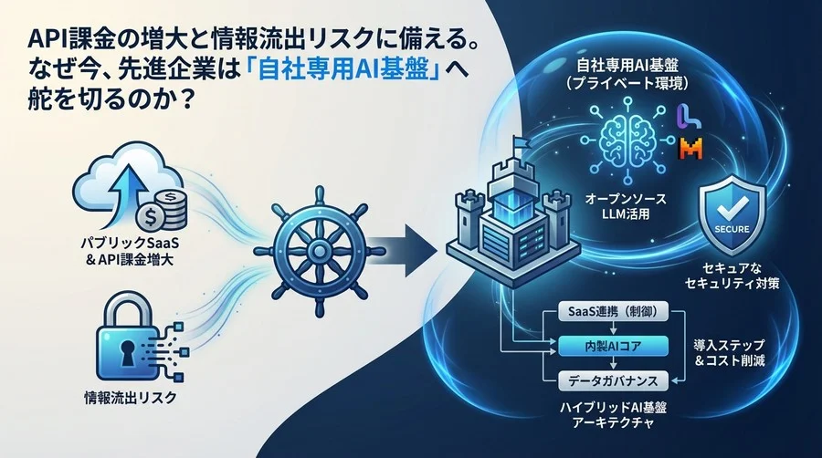API課金と情報流出に備える：先進企業が「自社専用AI基盤」へ舵を切る必然性