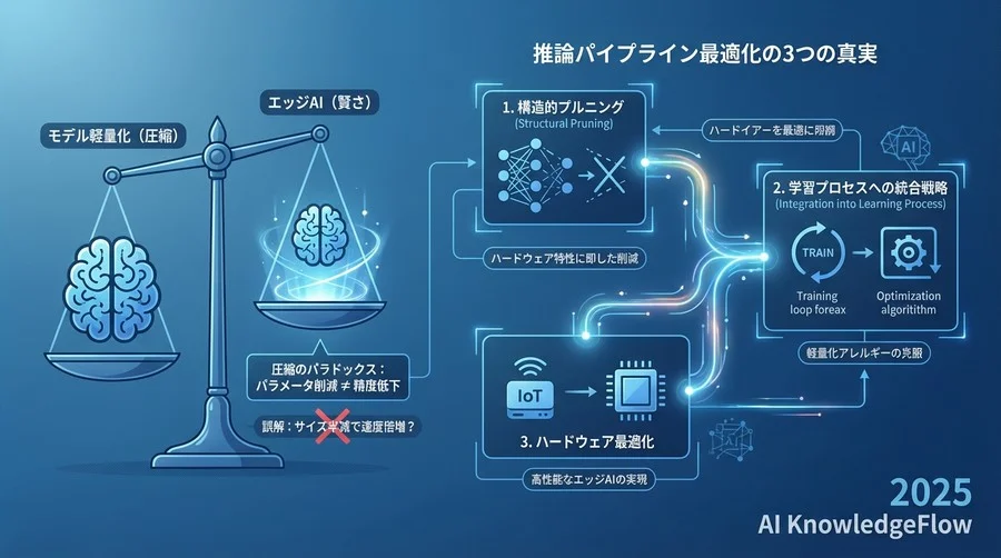 誤解②：「モデルサイズが半分になれば、推論速度は2倍になる」 - Section Image