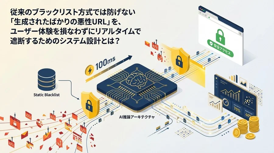 動的URLレピュテーション：100msで未知の脅威を遮断するAI推論アーキテクチャ設計論