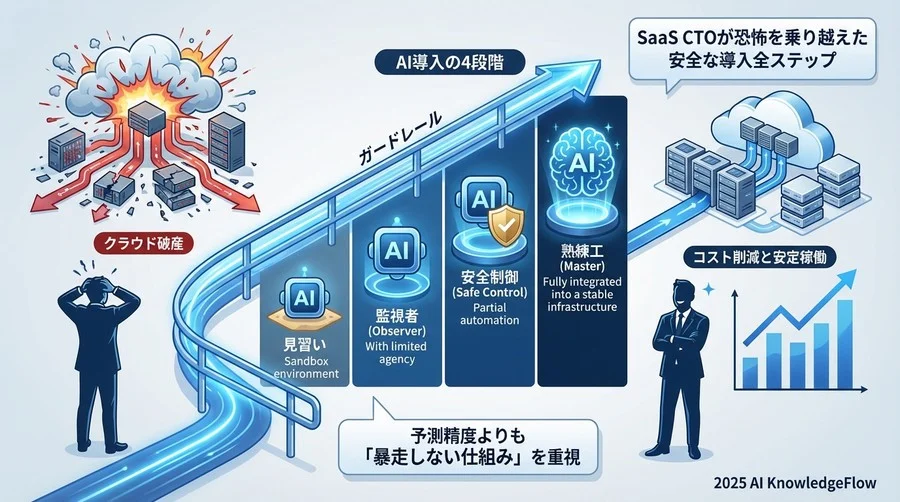 段階的導入プロセス：AIを「見習い」から「熟練工」へ - Section Image