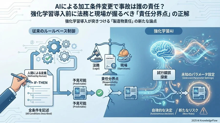 強化学習導入が突きつける「製造物責任」の新たな論点 - Section Image
