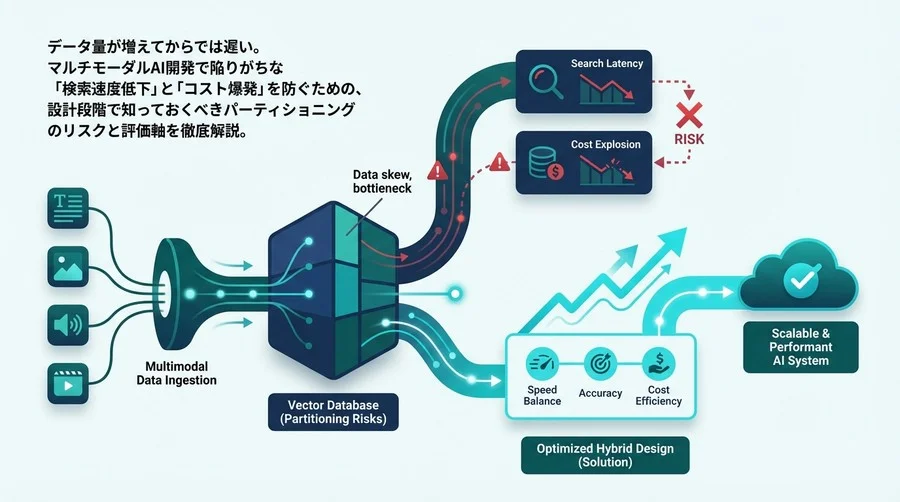マルチモーダルAIの検索遅延は設計で防ぐ。ベクトルDBパーティショニングのリスク評価と最適解