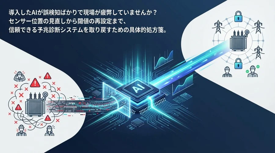 変圧器のAI予兆診断が現場を疲弊させる前に：誤検知ゼロを目指す技術的処方箋