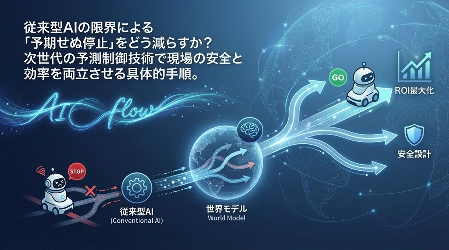 自律ロボットの「予期せぬ停止」をゼロへ。世界モデルによる予測制御の実装とROI最大化