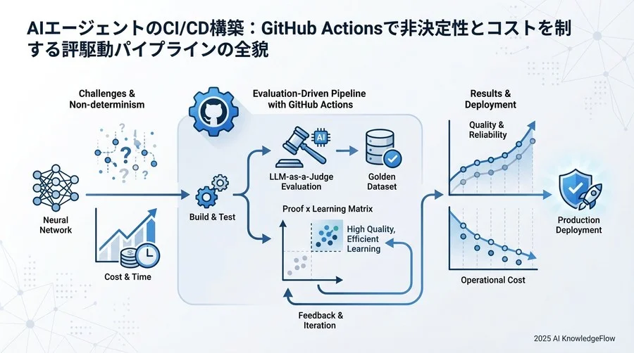 なぜAIエージェントのCI/CDは「Webアプリの延長」では失敗するのか - Section Image