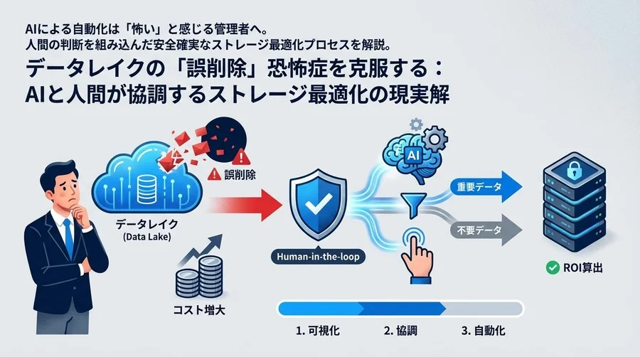 データレイクの「誤削除」恐怖症を克服する：AIと人間が協調するストレージ最適化の現実解