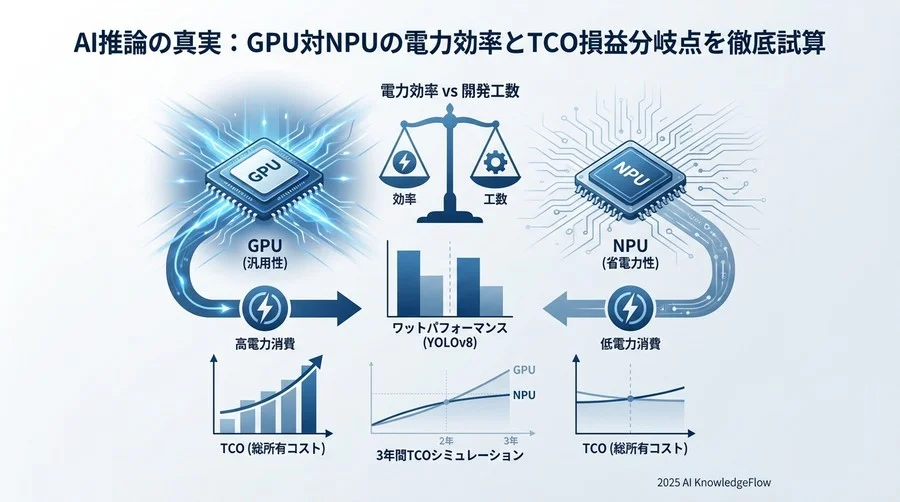 GPU vs NPU：アーキテクチャから読み解く電力消費のメカニズム - Section Image