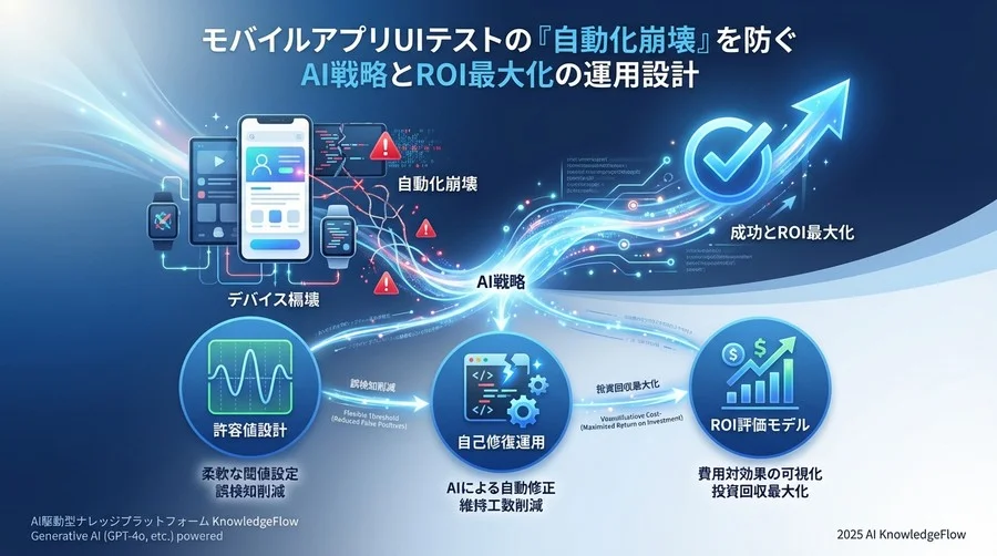 ベストプラクティス①：AI視覚回帰テスト（VRT）の「許容値」設計 - Section Image