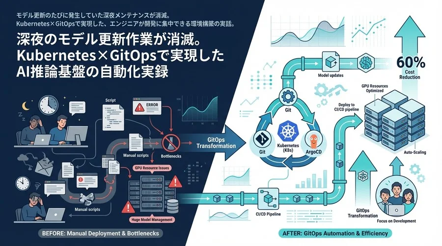 深夜のモデル更新作業が消滅。Kubernetes×GitOpsで実現したAI推論基盤の自動化実録
