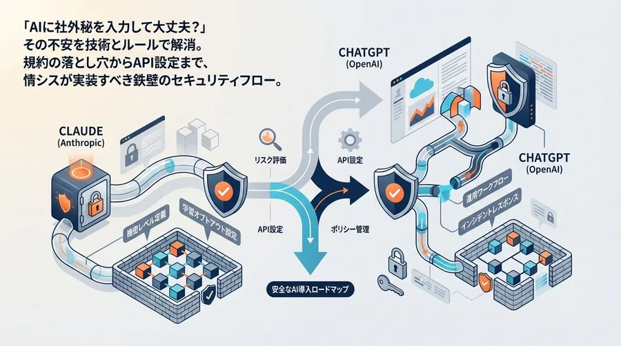 企業機密はどちらに託すべきか：ClaudeとChatGPTのセキュリティポリシー徹底比較と実装ワークフロー