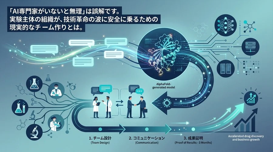 「AI専門家不在」こそが最強の武器になる：実験室主導で成功させるAlphaFold導入とチームビルディング
