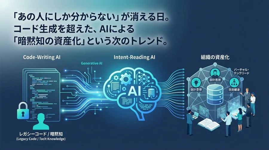 「あの人しか知らない」をゼロへ。AIによる設計思想抽出が変える技術継承の未来
