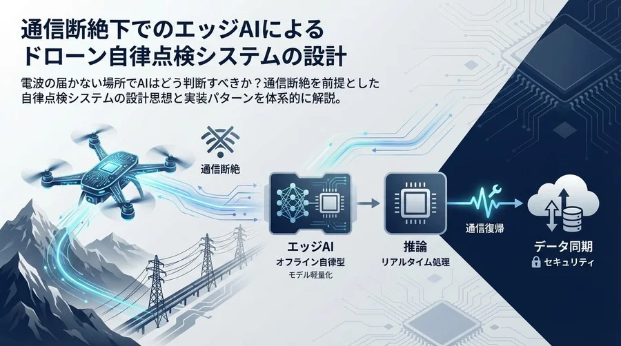 通信断絶下でのエッジAIによるドローン自律点検システムの設計