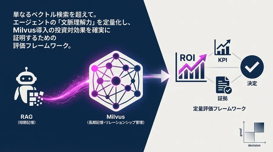 AIエージェントの長期記憶をROIに変える：Milvusリレーションシップ管理の定量評価フレームワーク