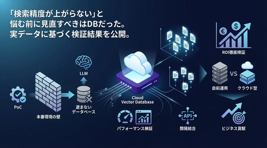 RAGの回答精度は「DB選び」で決まる。クラウド型ベクトルデータベースの実力とROIを徹底検証