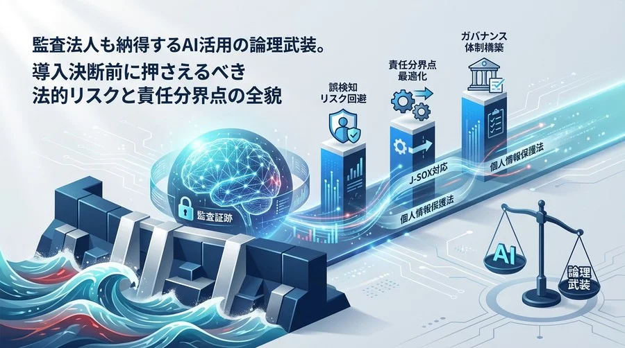 AI監査導入の「法的防波堤」を築く：誤検知リスクと責任分界点の完全攻略