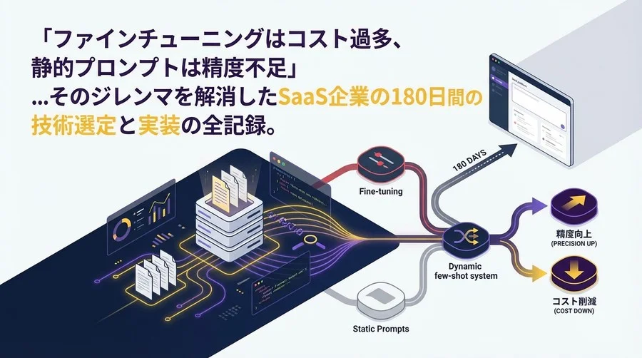 動的Few-shot導入の180日：精度向上とコスト削減を両立したSaaS企業の技術選定全記録