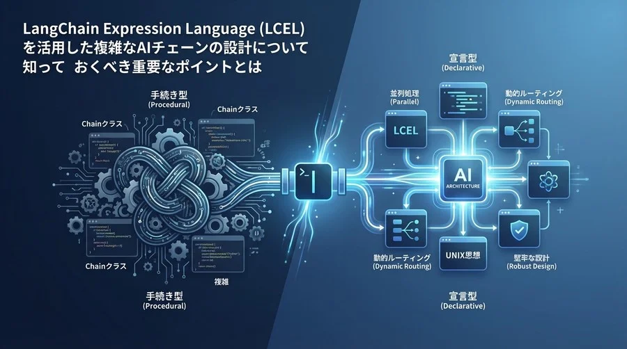 LangChain LCELで描くAIアーキテクチャ：手続き型から宣言型へ、UNIX思想で組む堅牢なチェーン設計