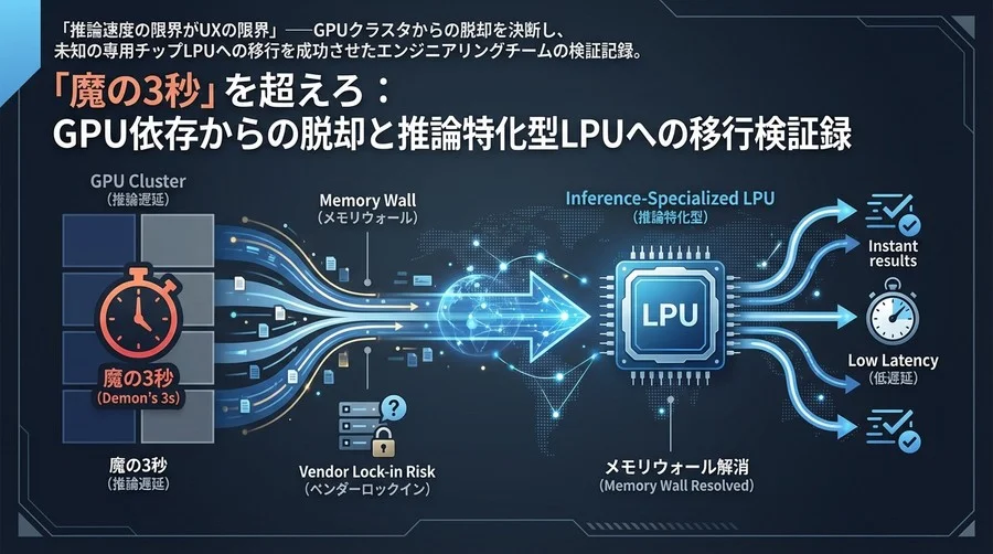 「魔の3秒」を超えろ：GPU依存からの脱却と推論特化型LPUへの移行検証録