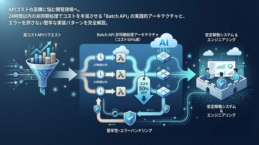 Azure OpenAI Batch API：コスト50%減と堅牢性を両立するイベント駆動アーキテクチャの実装