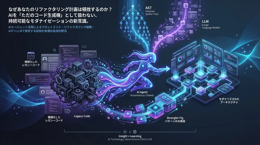 AIエージェント活用によるフロントエンド・リファクタリング戦略：AST×LLMで実現する技術的負債の自律的解消