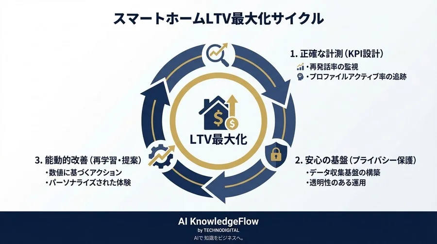 認識精度より「再発話率」を見よ：話者識別AIでスマートホームのLTVを最大化する5つのKPI設計 - Conclusion Image