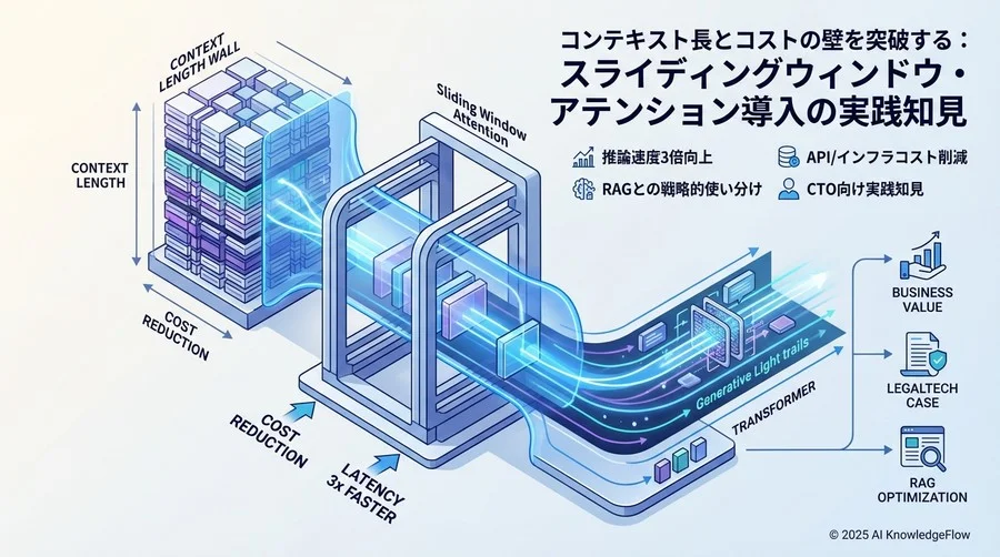 スライディングウィンドウ・アテンションの導入効果とメカニズム - Section Image