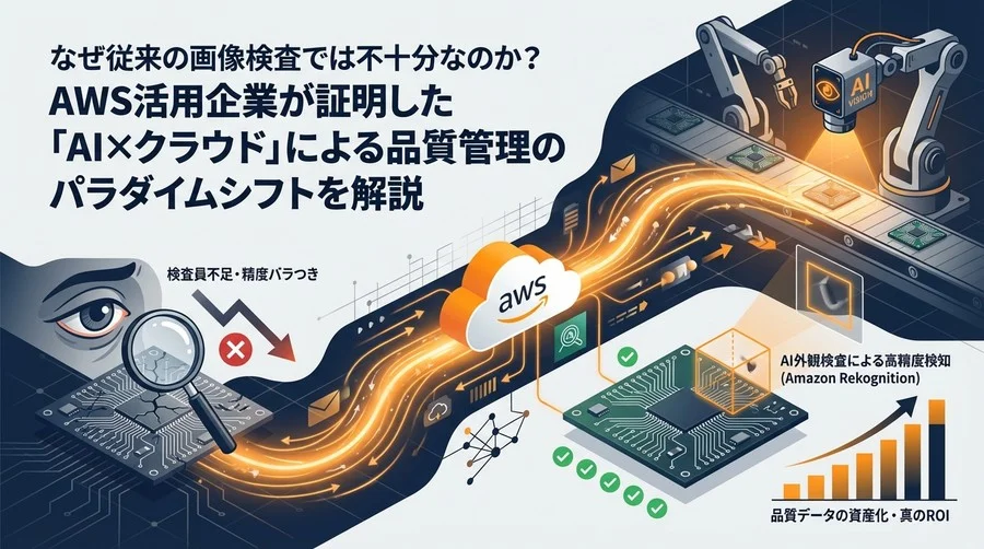 製造業の「目」は限界だ：Amazon Rekognitionが証明するAI外観検査の必然性と、現場が直視すべき3つの現実
