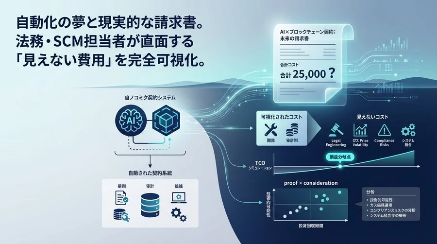 AI×ブロックチェーン契約の「請求書」を予言する：見えないコストと損益分岐点の真実