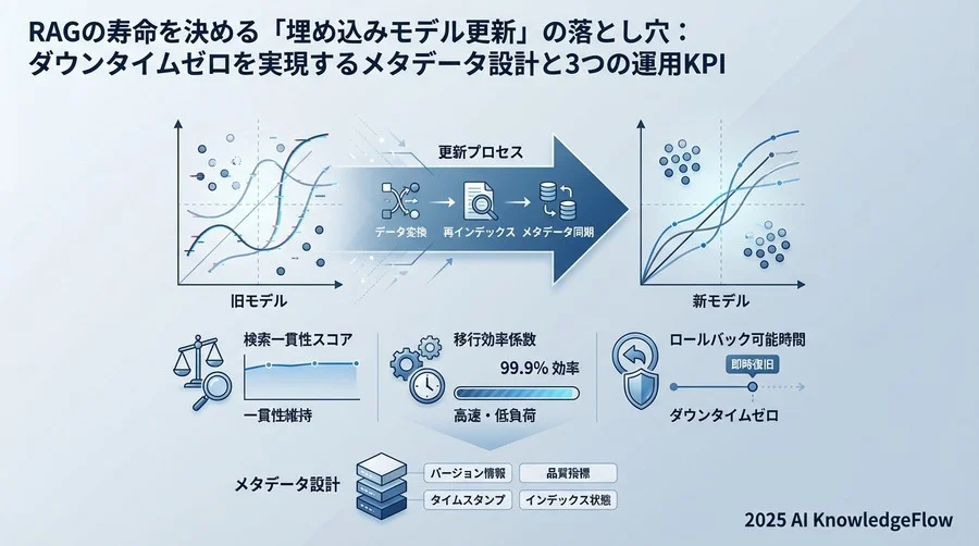 モデル更新プロジェクトを評価する3つの核心的KPI - Section Image