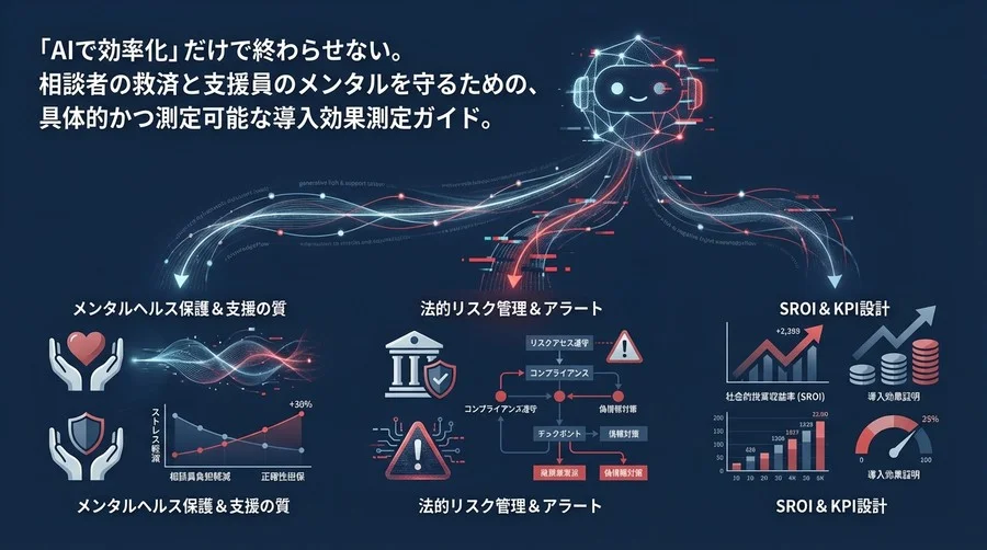 被害者支援AIの導入効果を証明する：法的リスク管理とSROIに基づくKPI設計ガイド