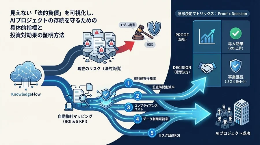 AI学習データの法的負債をゼロにする：自動権利マッピングのROI算出と5つの監査KPI