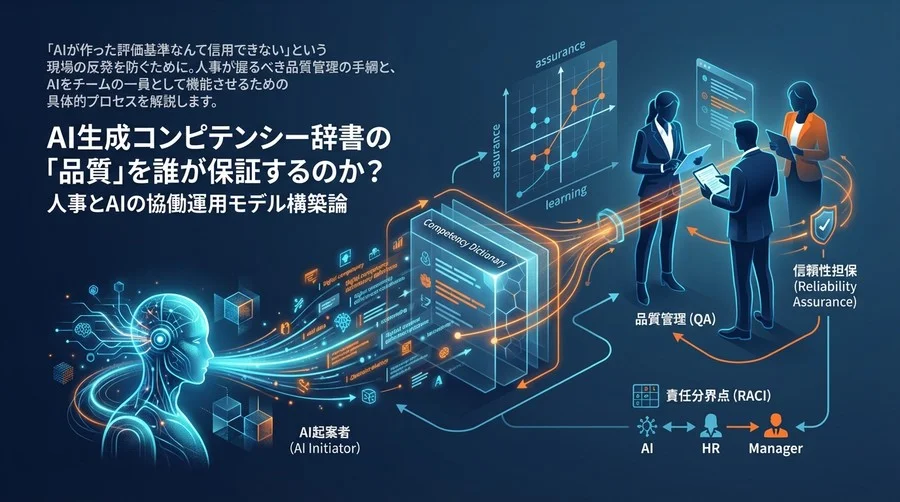 AI生成コンピテンシー辞書の「品質」を誰が保証するのか？人事とAIの協働運用モデル構築論