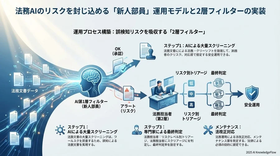 運用プロセス構築：誤検知リスクを吸収する「2層フィルター」 - Section Image