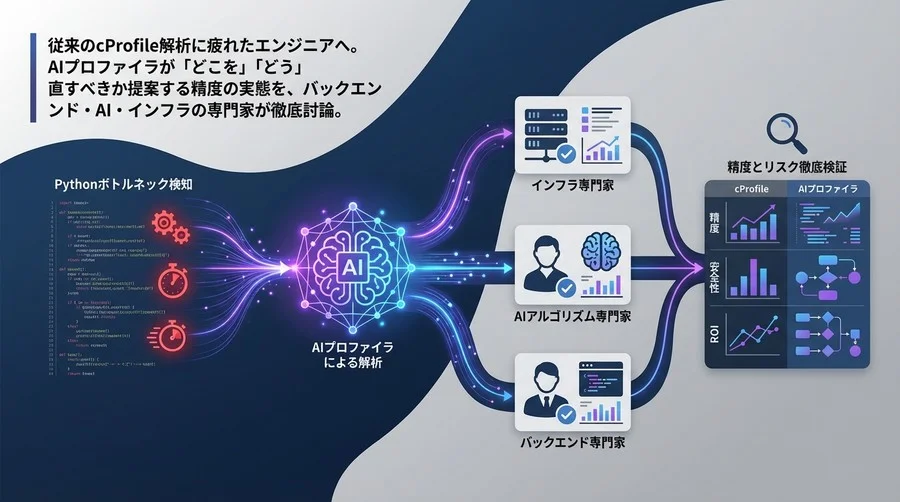 Pythonボトルネック検知にAIプロファイラは使えるか？精度とリスクを専門家3名が徹底検証