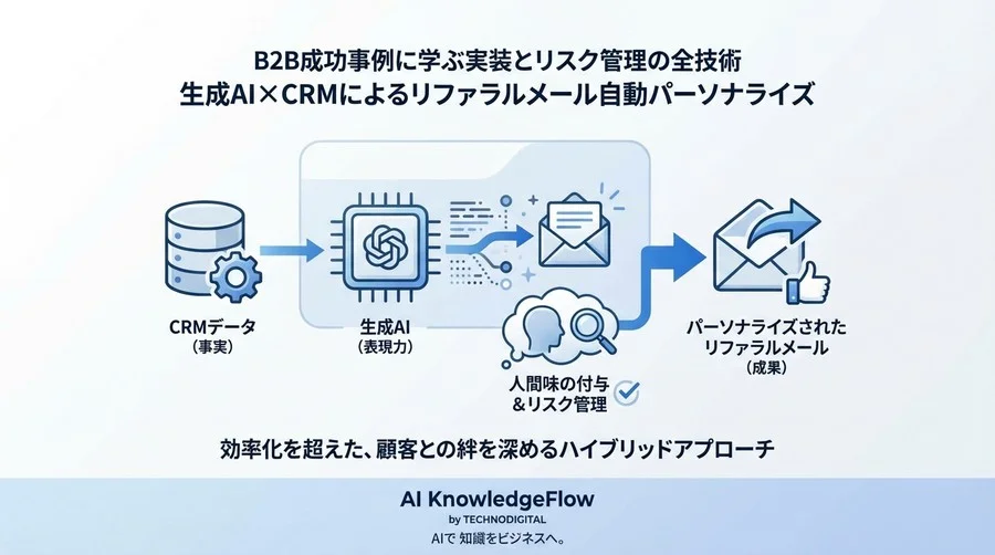 生成AI×CRMでリファラルメールを自動パーソナライズ！B2B成功事例に学ぶ実装とリスク管理の全技術 - Conclusion Image