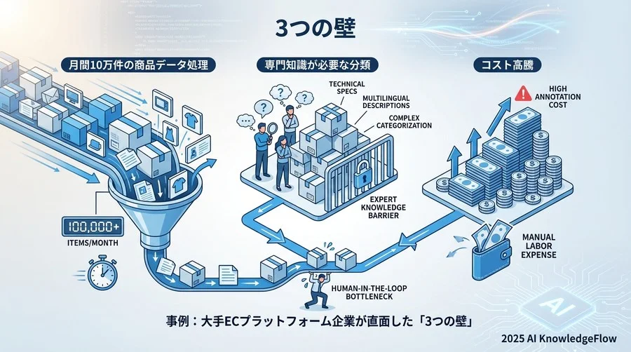 事例：大手ECプラットフォーム企業が直面した「3つの壁」 - Section Image