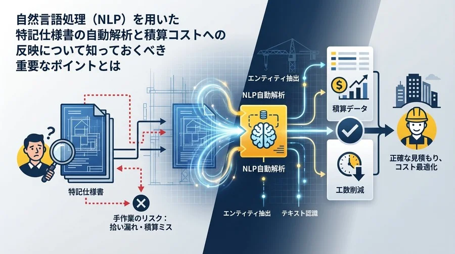 特記仕様書の自動解析で失敗しないためのAI用語集：積算ミスを防ぐ「現場視点」の技術解説