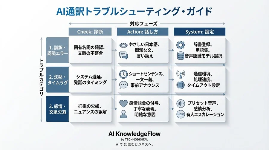 AI通訳の導入失敗は「運用」で防げる。誤訳・タイムラグをカバーするコールセンター現場の会話設計術 - Conclusion Image
