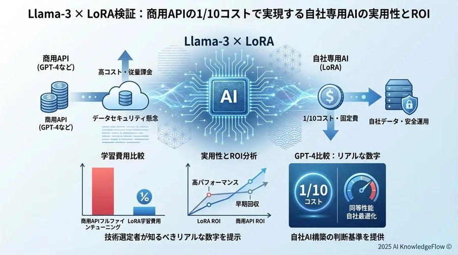 技術レビュー：LoRA（Low-Rank Adaptation）の仕組みと効率性の証明 - Section Image