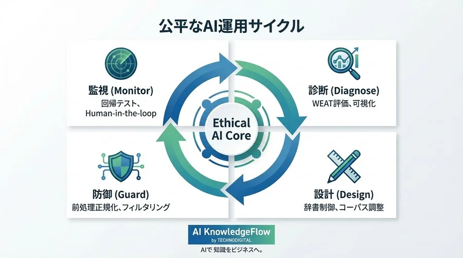 学習データ以前の問題？AIバイアスを防ぐトークナイザー設計と公平性実装ガイド - Conclusion Image