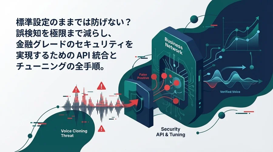 金融グレードの音声セキュリティ実装：ボイスクローニング検知APIの統合と誤検知回避のチューニング手法