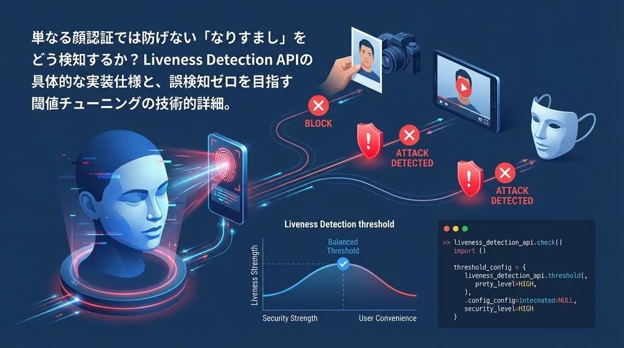 開発者向け3D顔認証API実装ガイド：Liveness Detectionの閾値設計となりすまし対策