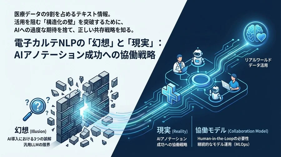 電子カルテNLPの「幻想」と「現実」：AIアノテーション成功への協働戦略