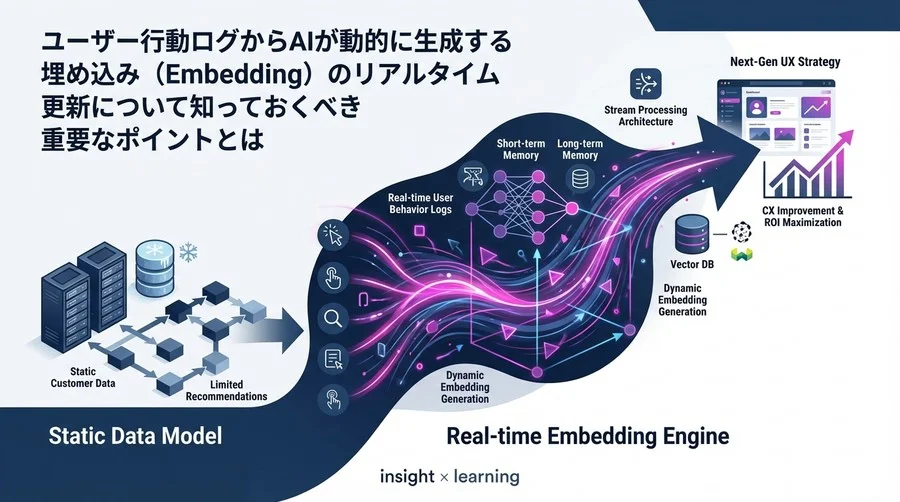 ユーザー行動を「瞬時」に理解するリアルタイムEmbedding：静的データからの脱却と次世代UX戦略