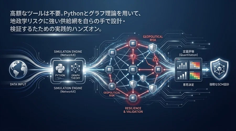 Pythonで構築する半導体供給網の地政学リスクシミュレーター：自社データで検証する強靭なSCM設計