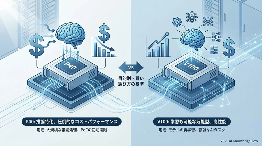 Tip 1: 「P40」か「V100」か？ 目的別・賢い選び方の基準 - Section Image