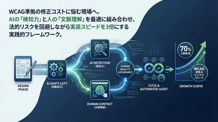 アクセシビリティ対応の工数を70%削減するAI活用術：デザインからの「シフトレフト」と自動監査の実践
