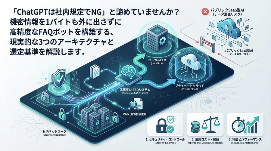 機密情報を守るAI-FAQ構築：ローカルLLMとプライベートクラウドの選定基準